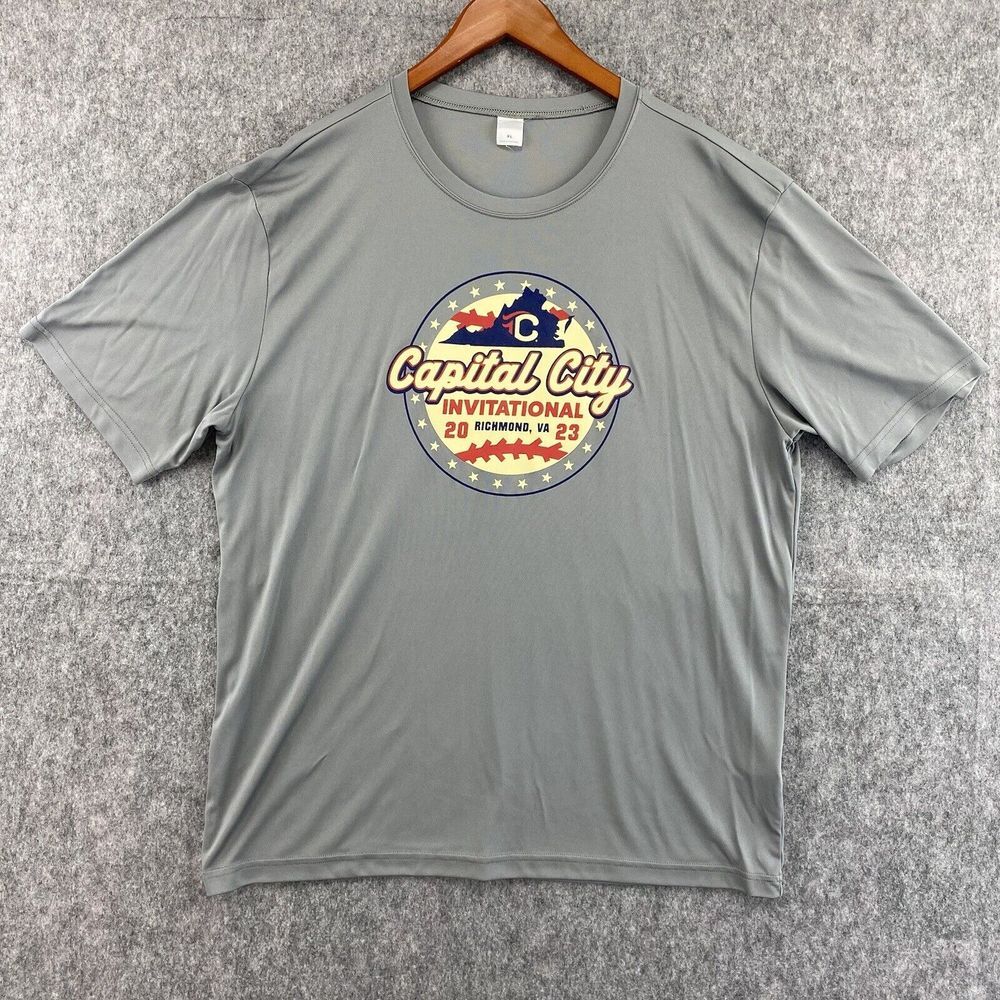 Capital City Invitational Shirt Sport-Tek Mens‎ XL Gray Baseball Richmond 2023
